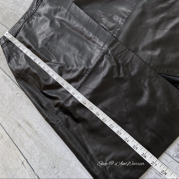 J.Crew Collection black genuine supple leather wrap midi skirt *shop@iamwarrior - Picture 8 of 11